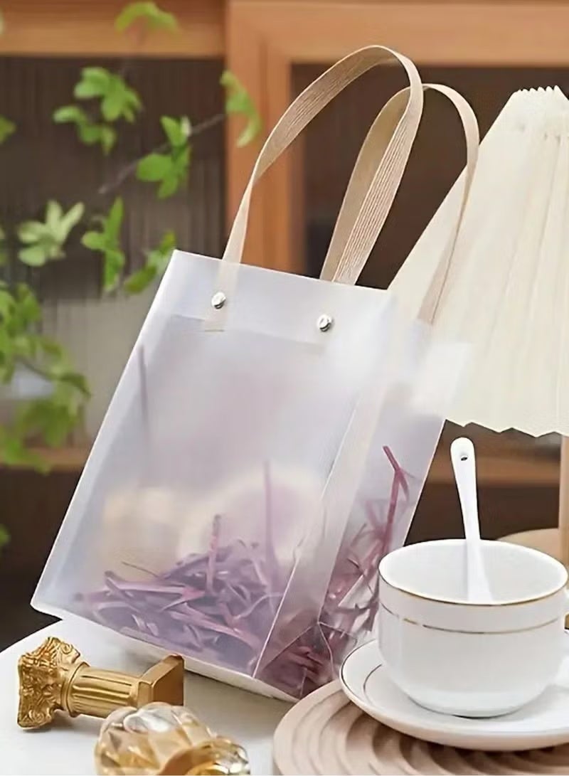 12 Piece Transparent Gift Bag Set – 22x8x22 cm Reusable Clear Gift Bags for Presents, Party, Birthday, Wedding, Festival - Image 3